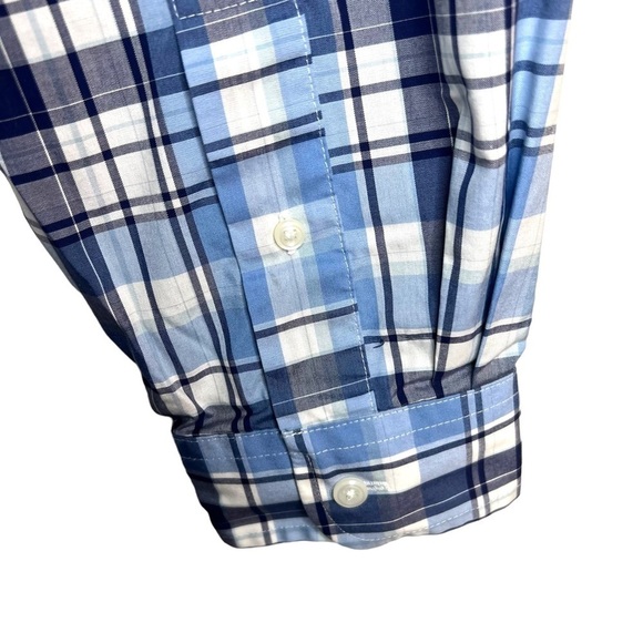 L.L. Bean 100% Cotton Wrinkle and Stain Resistant Plaid Button Down Size L Tall - Picture 5 of 7